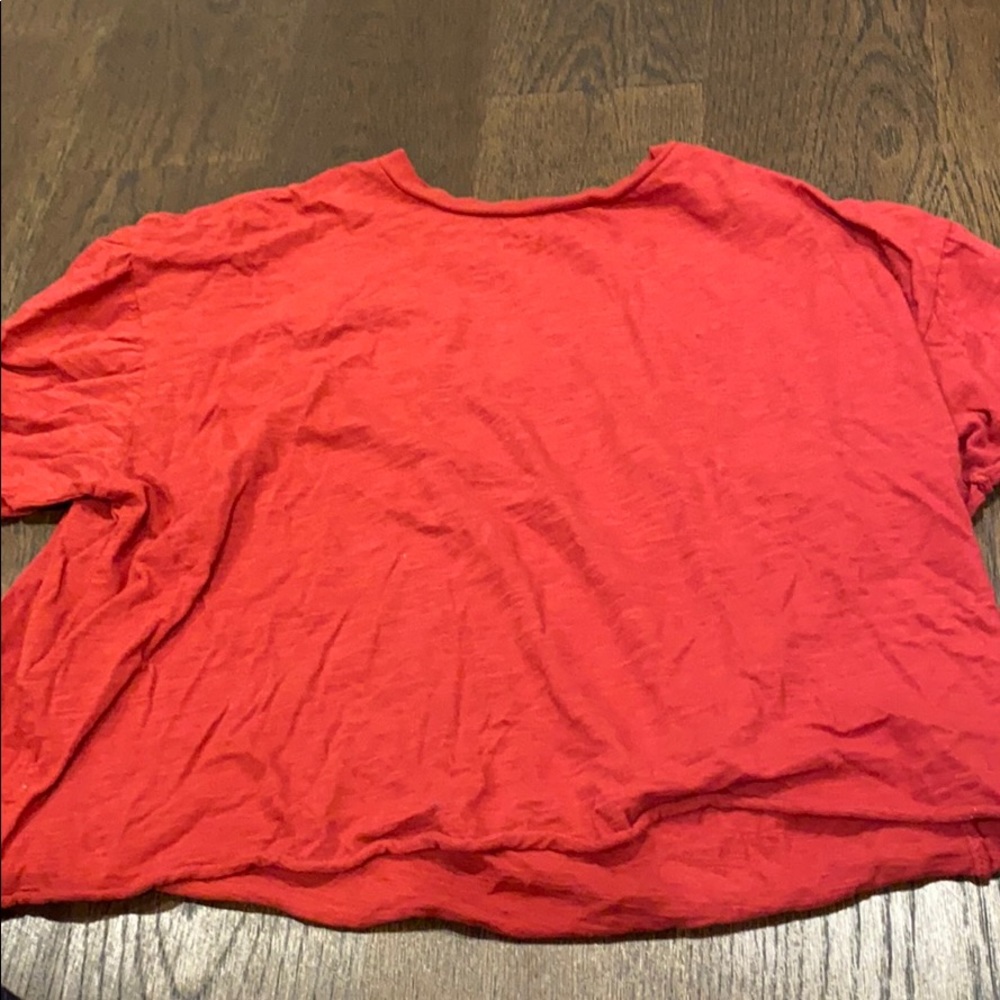 red crop top